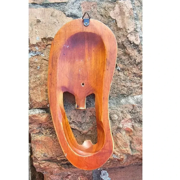 Vtg Comical Korean Hand Carved & Painted Hahoe Tal and Talchum Wood Masks 8 inch - Picture 5 of 7